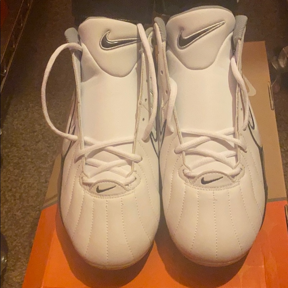 New box Nike football cleats air zoom super bad white black 313406 101 mens new - Picture 2 of 8